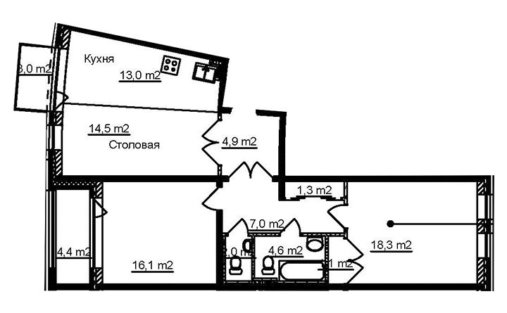 2комнтаные квартиры в ЖК Stockholm спб - Изображение